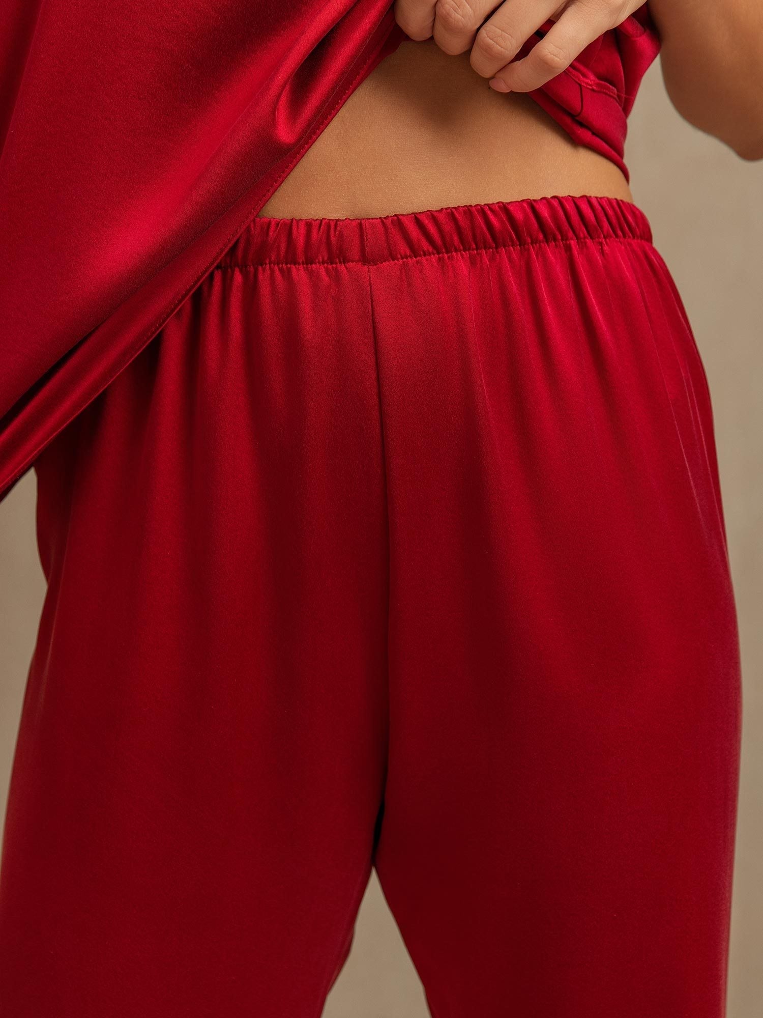 [Vino] SilkSilky-ES 19Momme Seda Womens Pajamas 003,