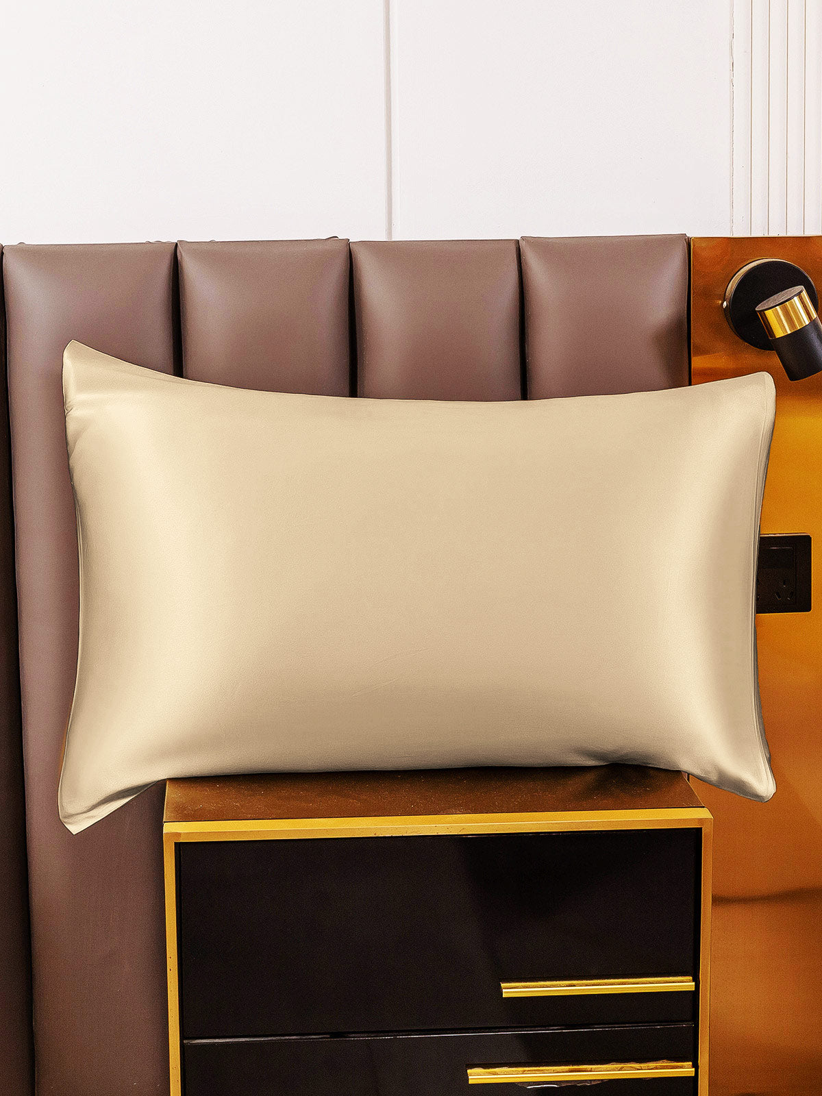[Beige] SilkSilky-ES 19Momme Seda Pura Pillowcase 005