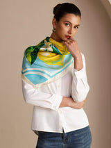 [Limón Azul] SilkSilky-ES Scarf 004