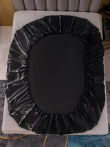 [Negro] SilkSilky-ES 19Momme Juego de ropa de cama 003