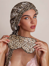 SilkSilky-ES Seda Pura Sleep Cap Leopardo 001