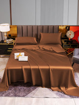[Café] SilkSilky-ES 22Momme Seda Pura Bedding Set 005,