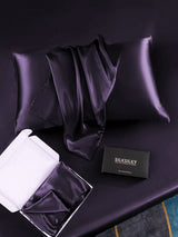 [Morado Oscuro] SilkSilky-ES 30Momme Fundas De Almohada 005