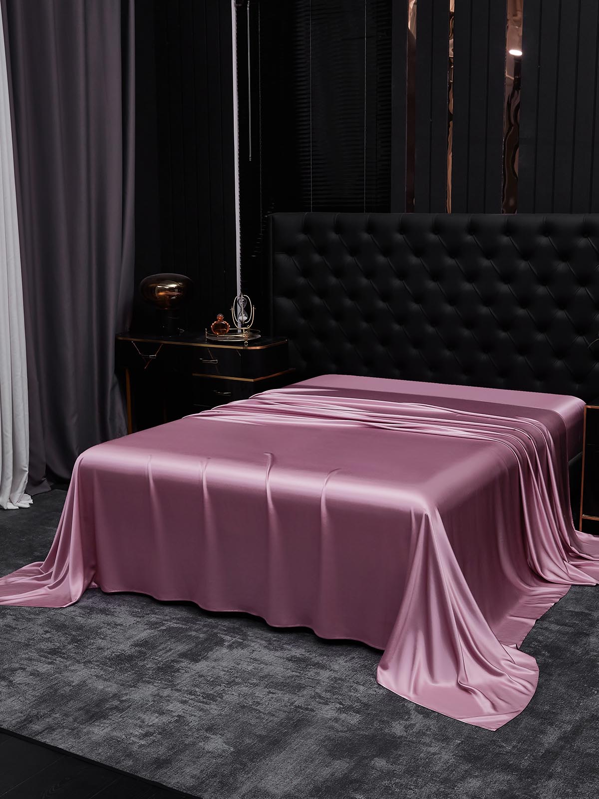 [Orquídea Malva] SilkSilky-ES 19Momme Seda Pura Sheet 001