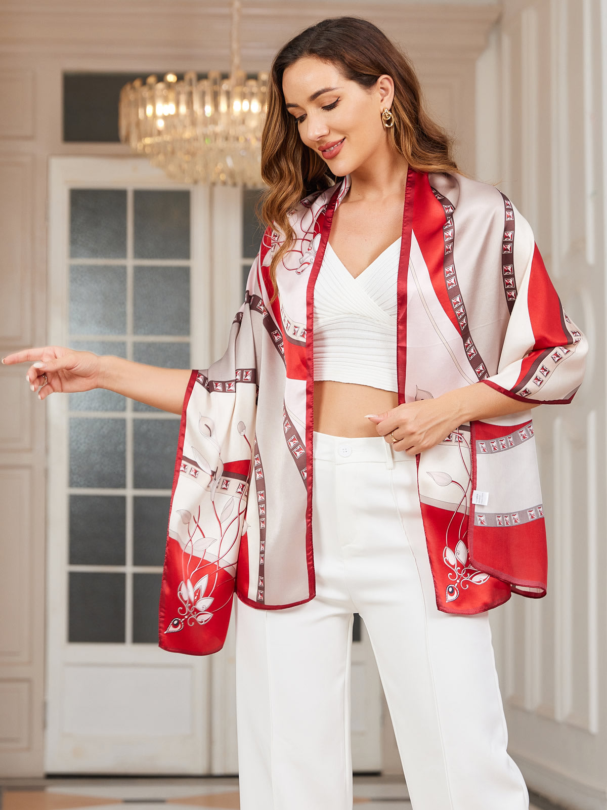 [P031] SilkSilky-ES Seda Pura Scarf 001