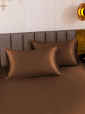 SilkSilky-ES 19Momme Seda Pura Pillowcase Café 001