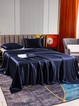 [Azul Oscuro] SilkSilky-ES 22Momme Juego de ropa de cama 003
