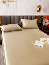 [Beige] SilkSilky-ES 19Momme Juego de ropa de cama 003