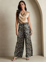 [Leopardo] SilkSilky-ES Seda Pura Womens Pants 007,