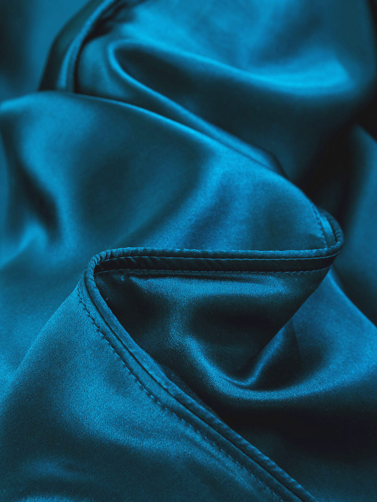 [Azul Real] SilkSilky-ES 19Momme Juego de ropa de cama 005