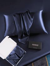[Azul Oscuro] SilkSilky-ES 30Momme Fundas De Almohada 005