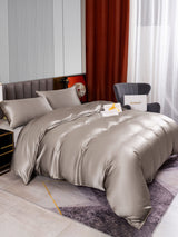 [Gris] SilkSilky-ES 22Momme Seda Pura Bedding Set 004,