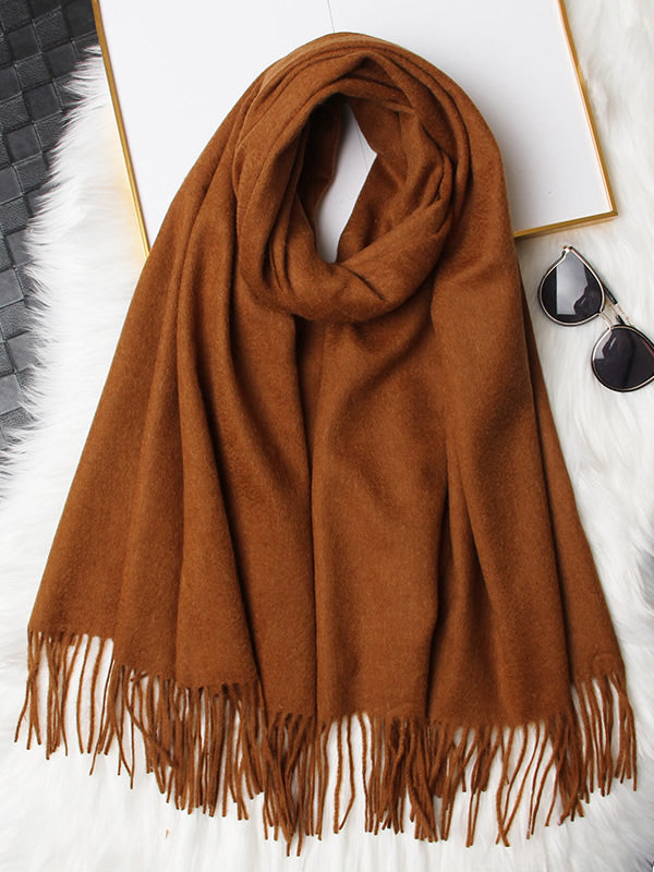 [Marrón] SilkSilky-ES Lana Scarf 006