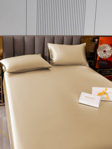 [Beige] SilkSilky-ES 22Momme Juego de ropa de cama 005