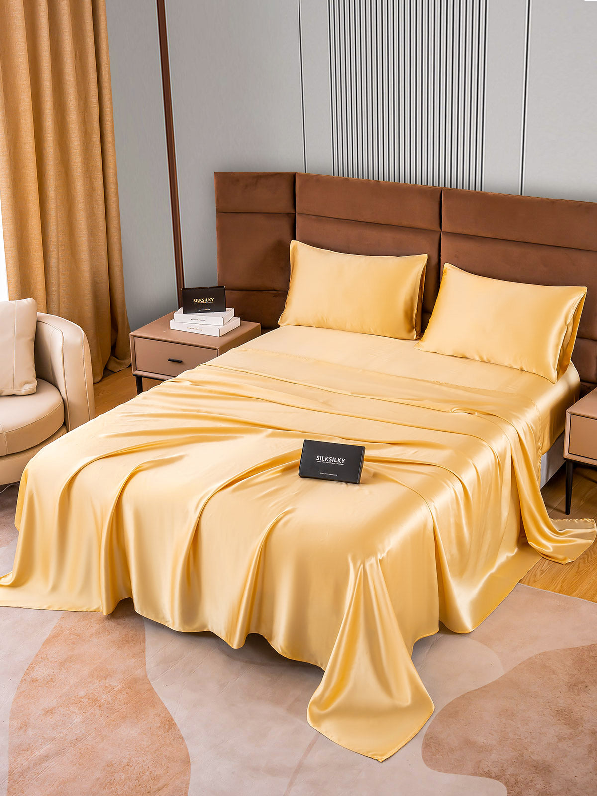 [Champán] SilkSilky-ES 22Momme Seda Pura Bedding Set 002