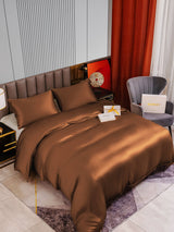 [Café] SilkSilky-ES 22Momme Seda Pura Bedding Set 002,