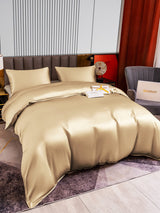 [Beige] SilkSilky-ES 22Momme Seda Pura Bedding Set 004,