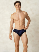 [AzulOscuro] SilkSilky-ES Seda Pura Mens Underwear 004