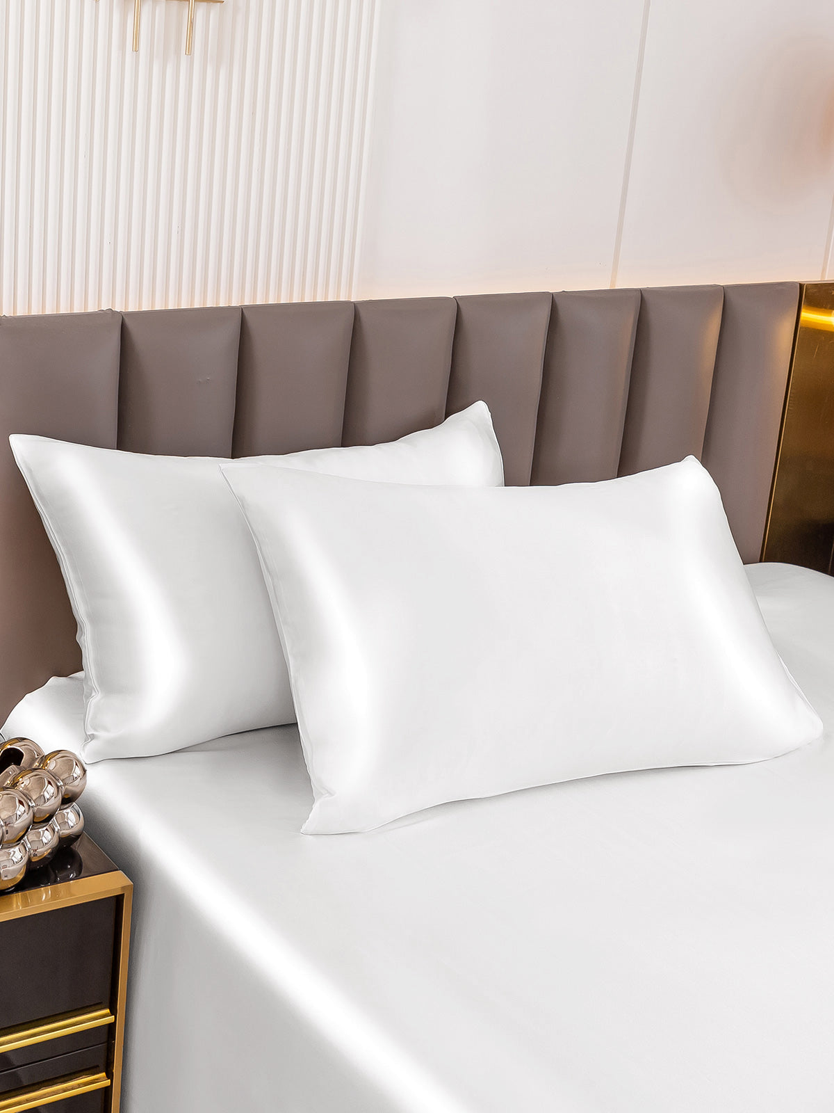 [Blanco] SilkSilky-ES 19Momme Seda Pura Pillowcase 001