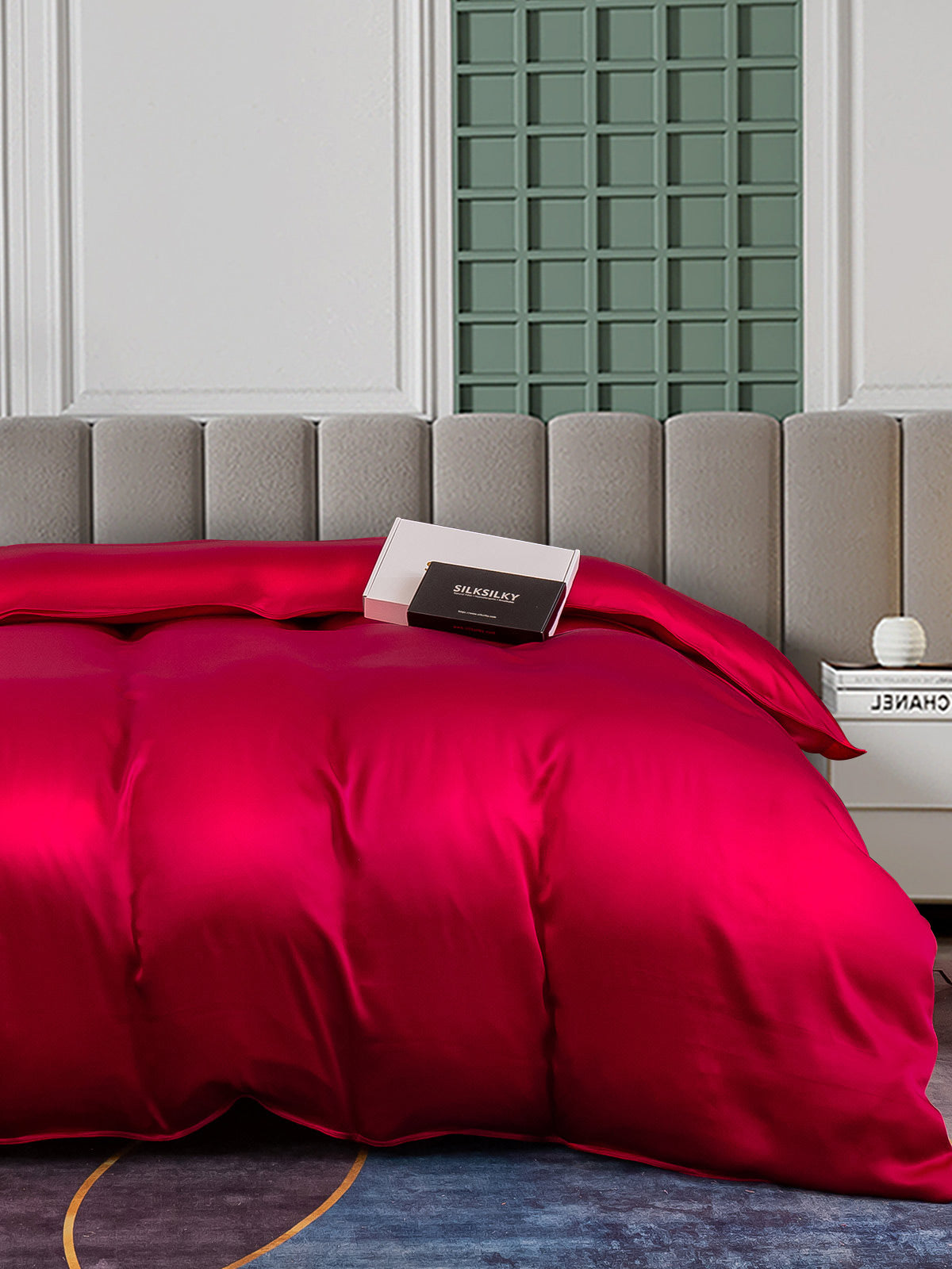 [Vino] SilkSilky-ES 25Momme Seda Pura Duvet Cover 003