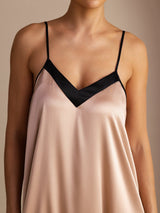 [Toscana] SilkSilky-ES V Neck Vestido 003
