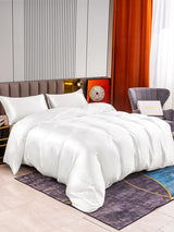 [Blanco] SilkSilky-ES 22Momme Seda Pura Bedding Set 002,