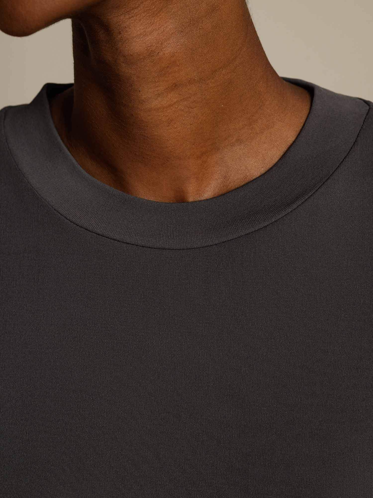 [Gris] SilkSilky-ES Seda Pura Womens T-Shirt 004