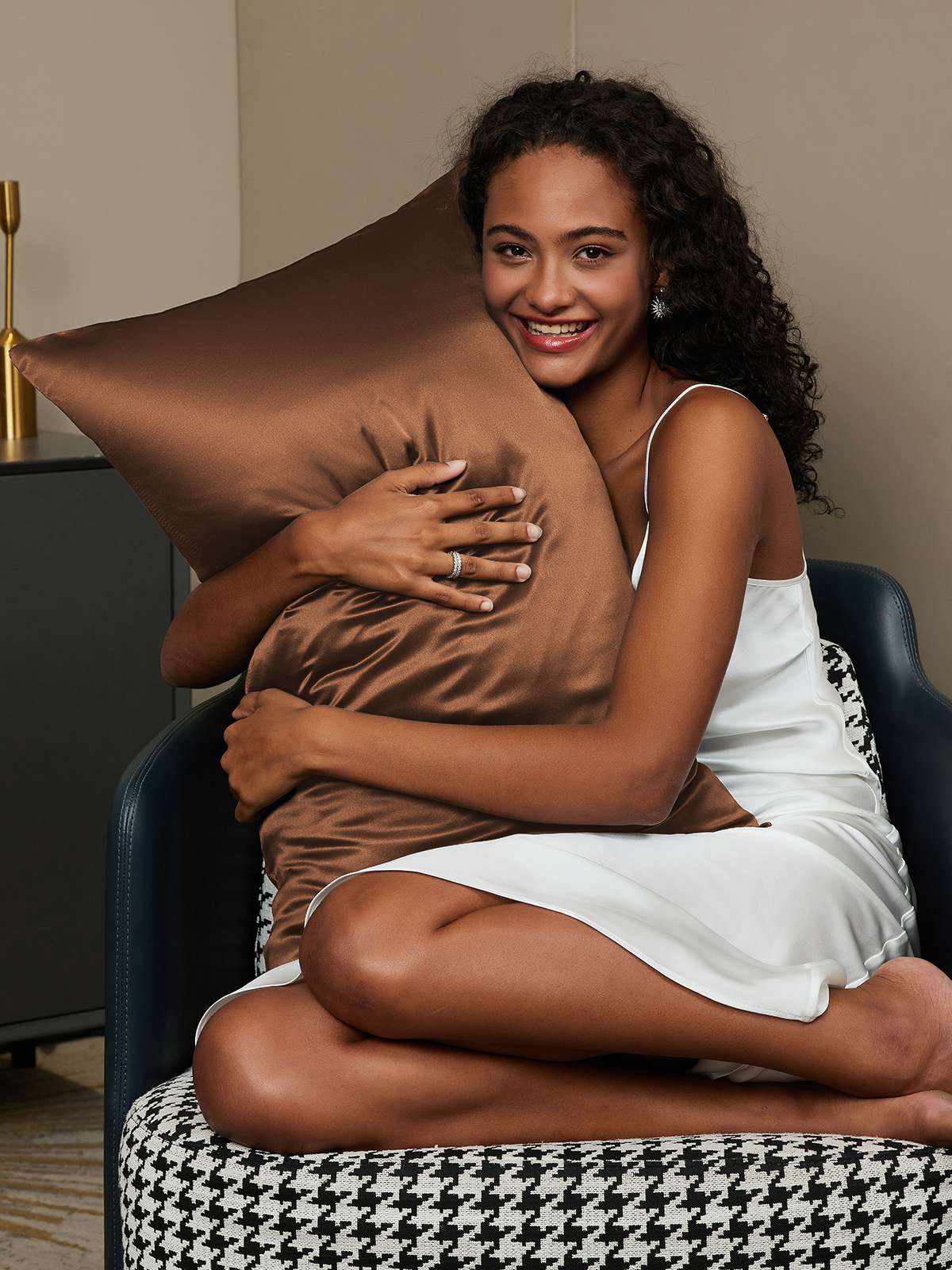 [Café] SilkSilky-ES 19Momme Seda Pura Pillowcase 002