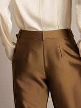 [Bronce] SilkSilky-ES 32Momme Seda Womens Pants 005