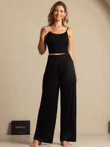 [Negro] SilkSilky-ES Pantalones de mujer 006