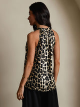 [Leopardo] SilkSilky-ES 19Momme Seda Womens T-Shirt 002,