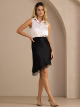 [Negro] SilkSilky-ES Falda 008
