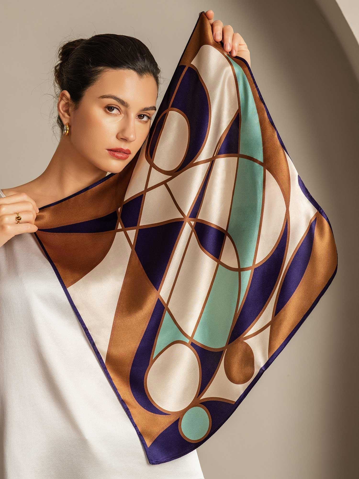 [P104] SilkSilky-ES Seda Pura Scarf 004,