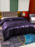 SilkSilky ES 25Momme Seda Pura Duvet Cover MoradoOscuro 003