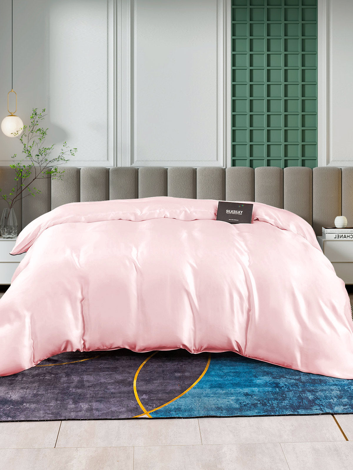 [Rosa] SilkSilky-ES 25Momme Seda Pura Duvet Cover 003