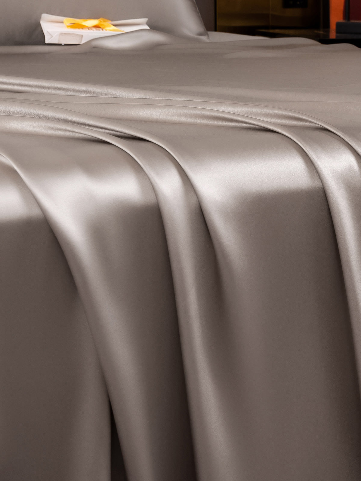 [Gris] SilkSilky-ES 19Momme Seda Pura Sheet 004