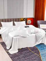 [Blanco] SilkSilky-ES 22Momme Juego de ropa de cama 004