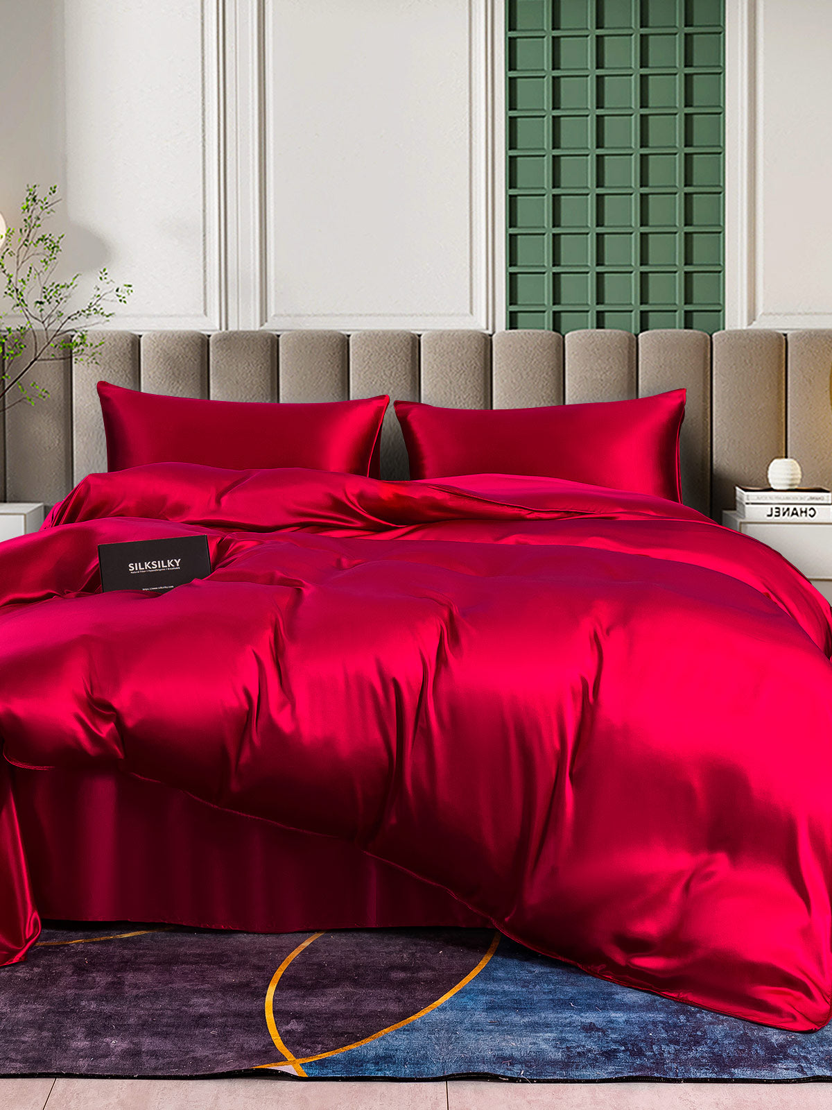 [Vino] SilkSilky-ES 25Momme Seda Pura Bedding Set 001