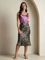 [Leopardo] SilkSilky-ES 19Momme Seda Pura Skirt 001,