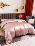 SilkSilky ES 19Momme Seda Pura Duvet Cover MalvaPálido 003