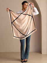 [Cuadrado Beige] SilkSilky-ES Bufanda 005