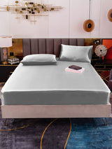 [Plata] SilkSilky-ES 19Momme Juego de ropa de cama 002