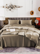 [Caqui] SilkSilky-ES 19Momme Juego de ropa de cama 004