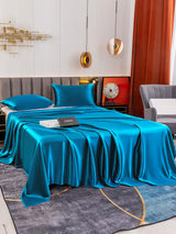 [Azul Real] SilkSilky-ES 19Momme Juego de ropa de cama 003
