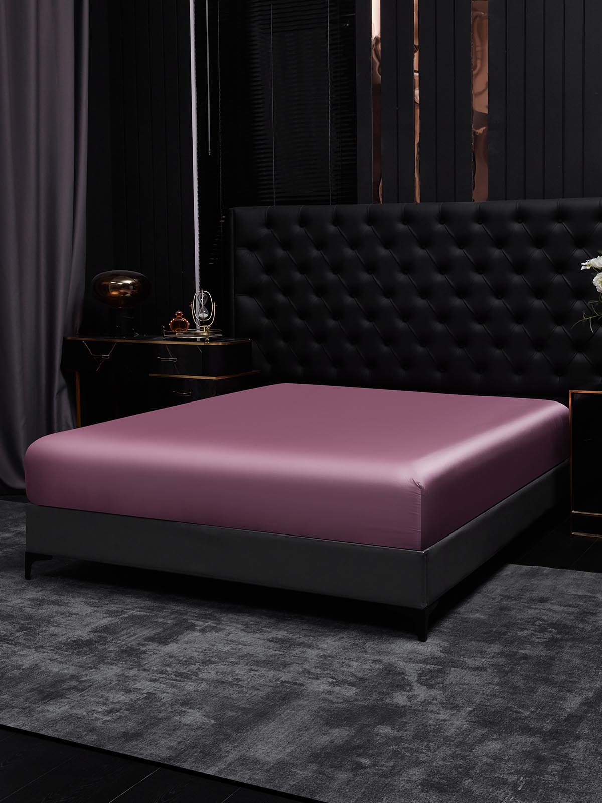 [Orquídea Malva] SilkSilky-ES 19Momme Seda Pura Sheet 001