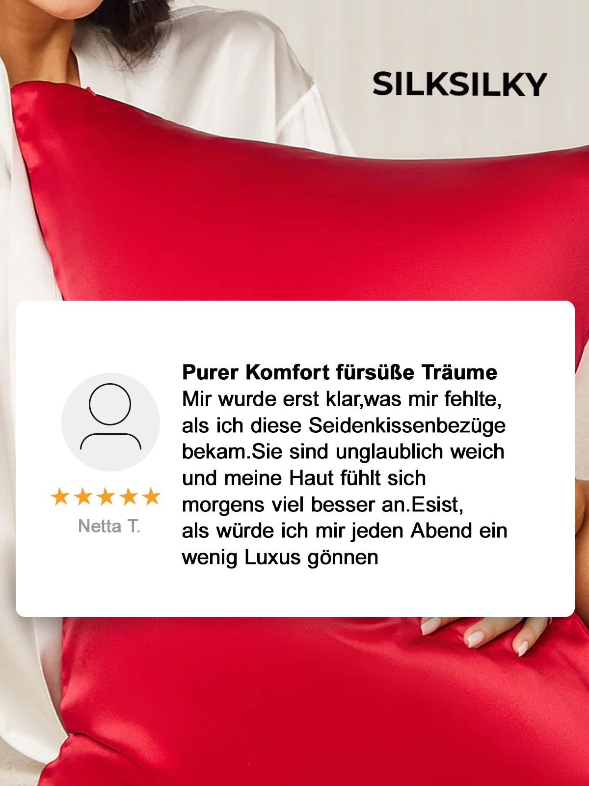 [Blanco] SilkSilky-ES 19Momme Seda Pura Pillowcase 003