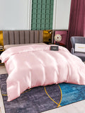 SilkSilky ES 25Momme Seda Pura Duvet Cover Rosa 002