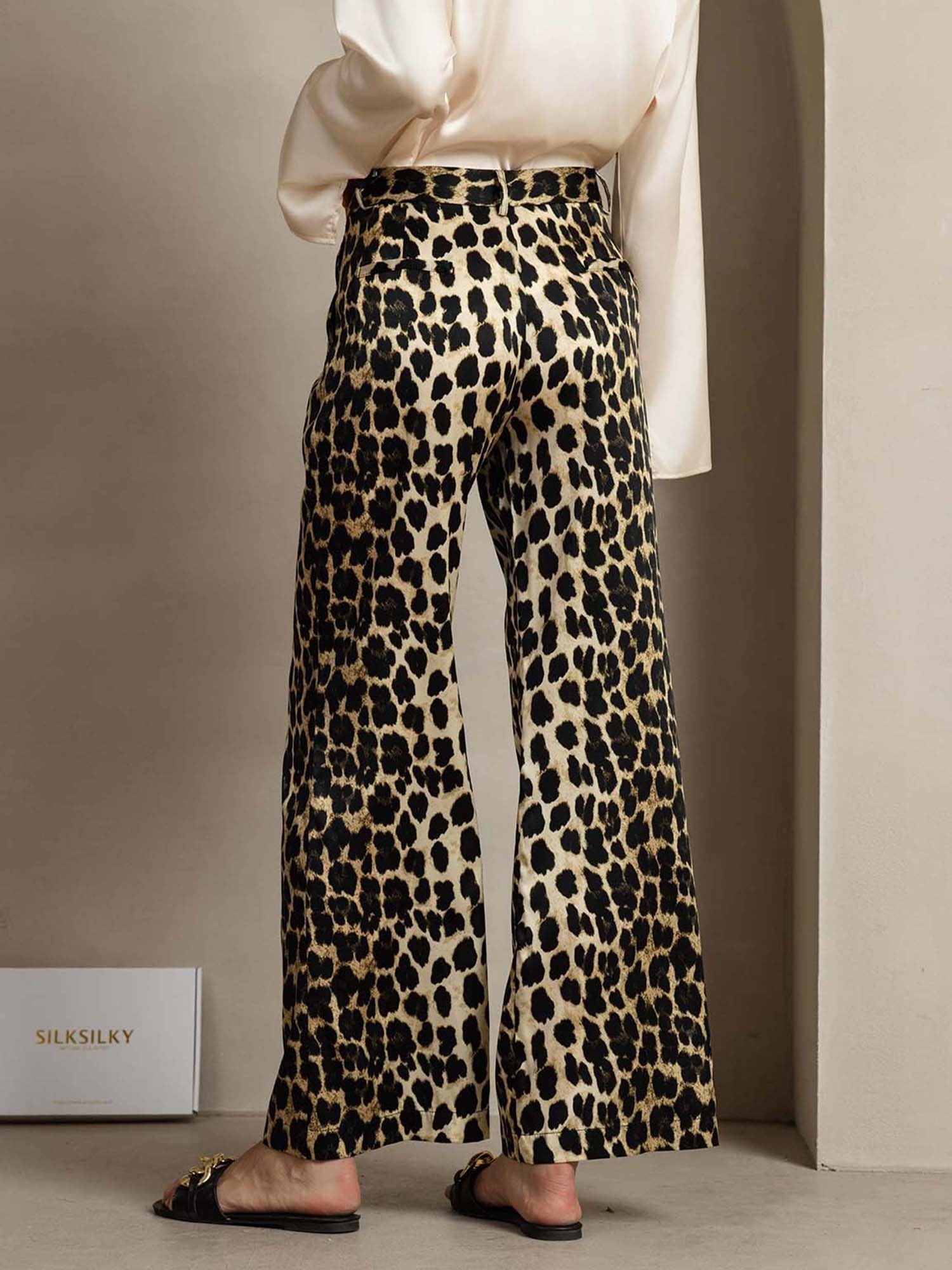 [Leopardo] SilkSilky-ES 19Momme Seda Womens Pants 002