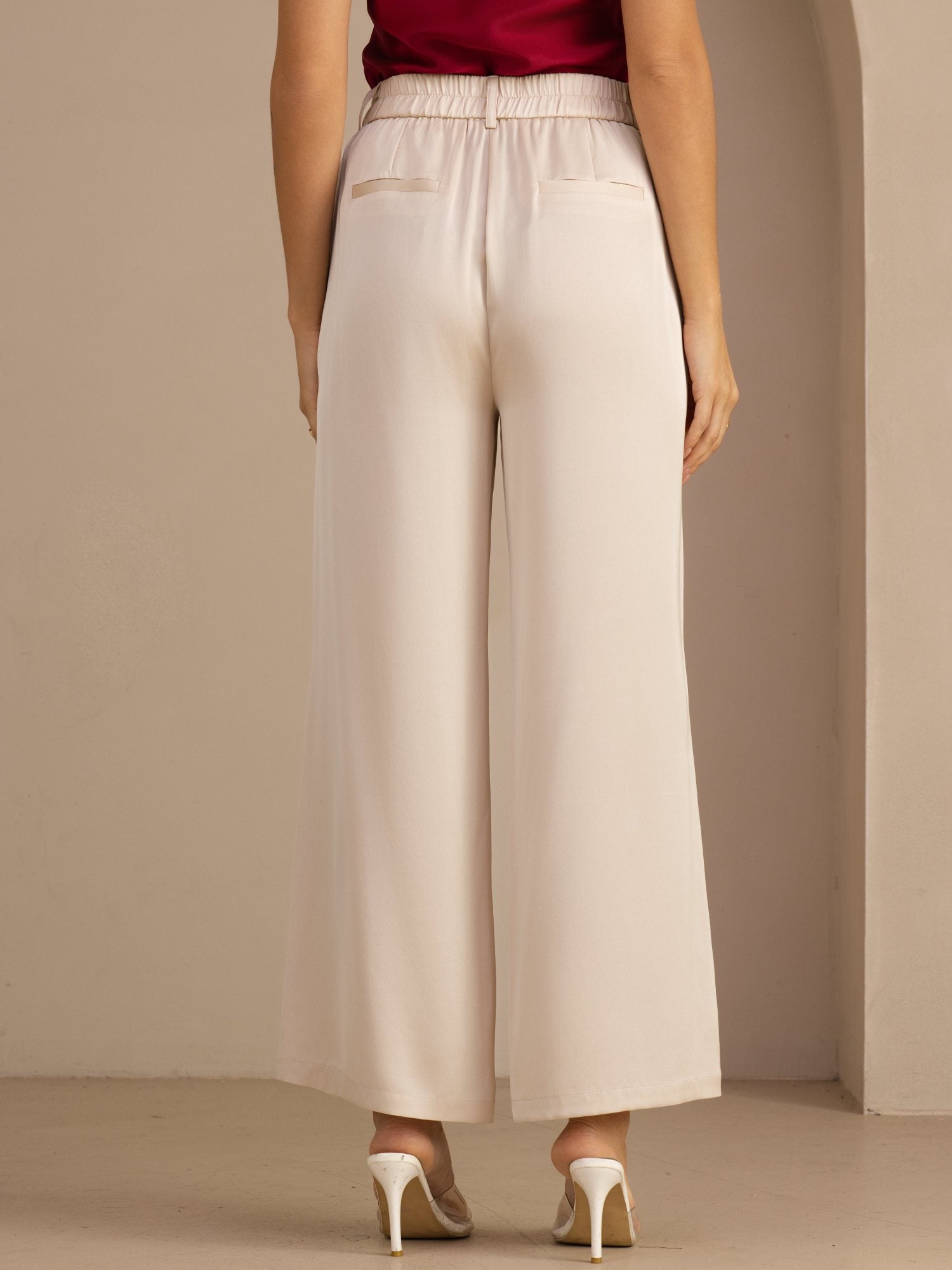 [Beige] SilkSilky-ES Womens Pants 002