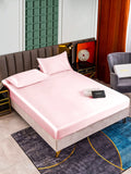 SilkSilky ES 25Momme Seda Pura Bedding Set Rosa 001